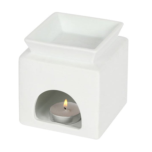 White Home Cut Out Oil Burner - Scents & Gifts UK
