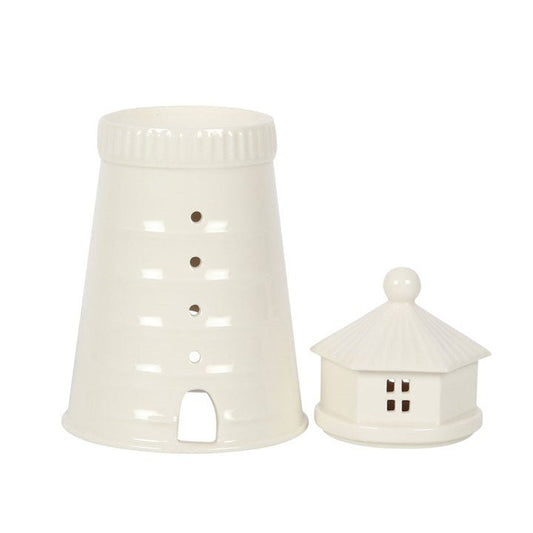 White Lighthouse Oil Burner - Scents & Gifts UK