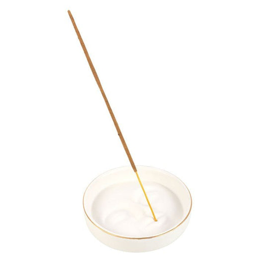 White Moon Face Incense Stick Holder - Scents & Gifts UK