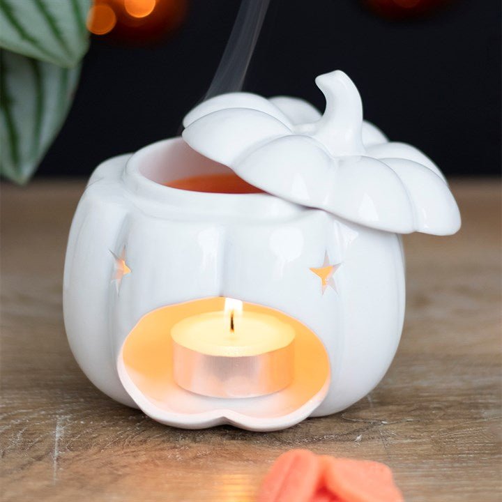 White Pumpkin Oil Burner - Scents & Gifts UK