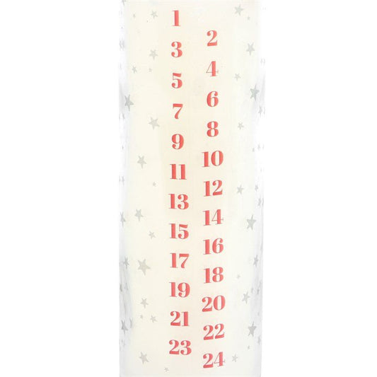 White Vanilla Advent Tube Candle - Scents & Gifts UK