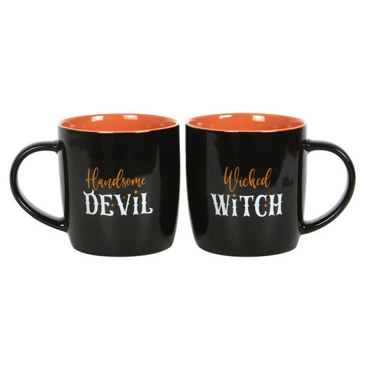 Wicked Witch and Handsome Devil Couples Mug Set - Scents & Gifts UK