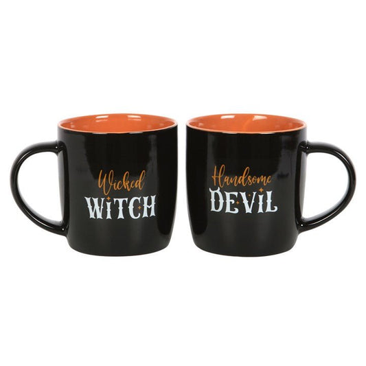 Wicked Witch and Handsome Devil Couples Mug Set - Scents & Gifts UK