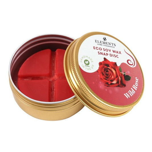 Wild Rose Soy Wax Snap Disc - Scents & Gifts UK