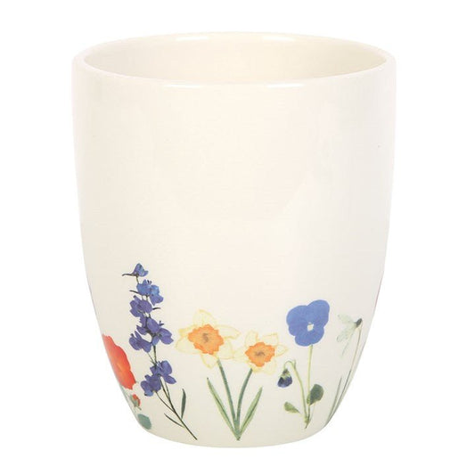 Wildflower Ceramic Plant Pot - Scents & Gifts UK