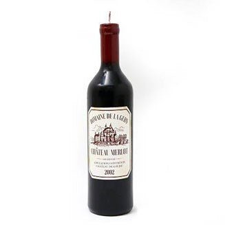 Wine Bottle Shaped Candle - Scents & Gifts UK