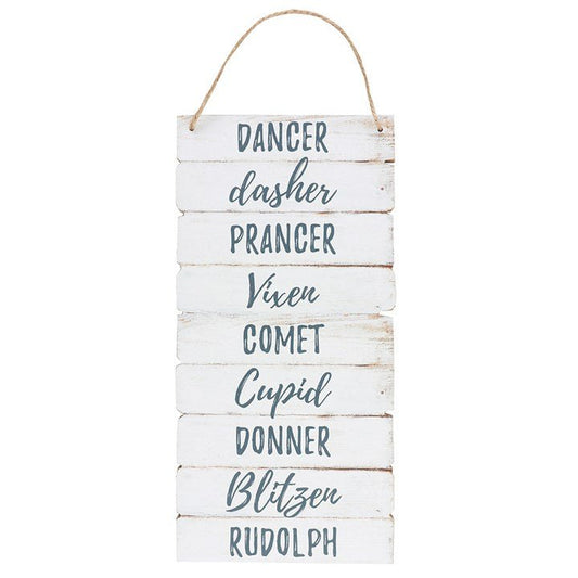 Winter Magic Wooden Reindeer Name Plaque - Scents & Gifts UK