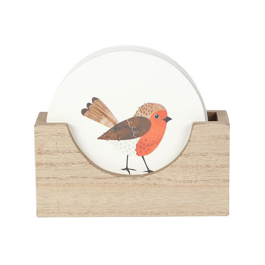 Winter Robin Coaster Set - Scents & Gifts UK