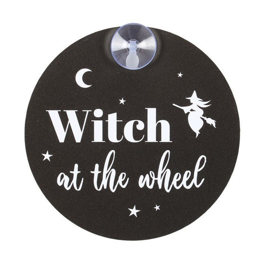 Witch at the Wheel Window Sign - Scents & Gifts UK