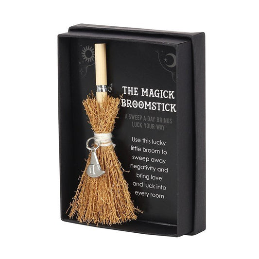 Witch Hat Mini Magick Broomstick - Scents & Gifts UK