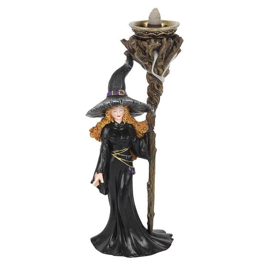 Witch with Staff Backflow Incense Burner - Scents & Gifts UK