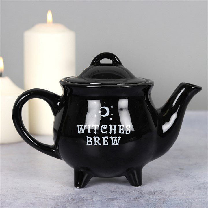 Witches Brew Black Ceramic Tea Pot - Scents & Gifts UK