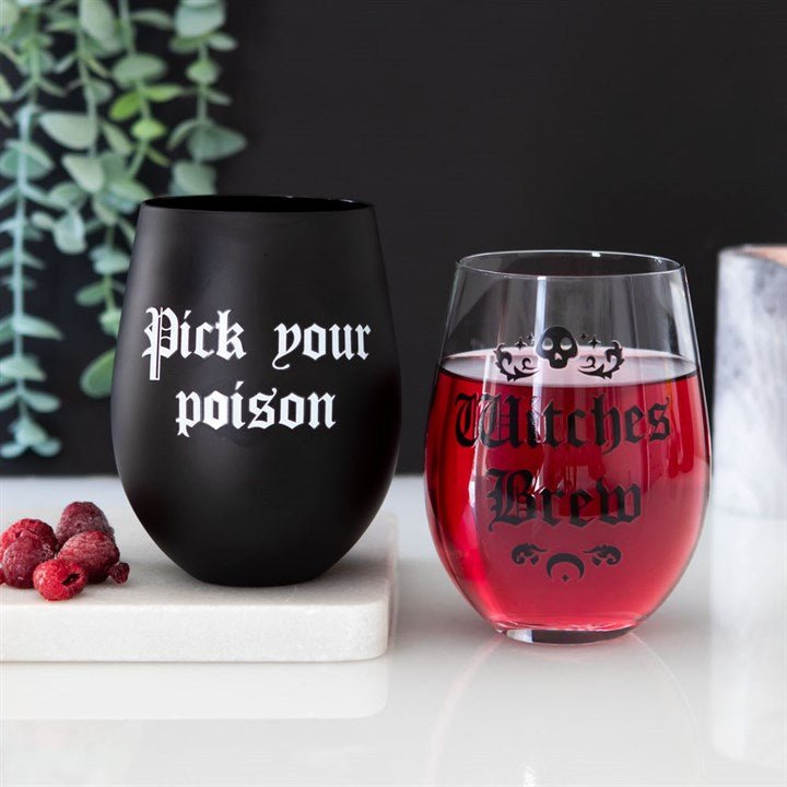 Witches Brew Stemless Wine Glass - Scents & Gifts UK