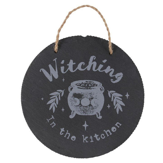 Witching In The Kitchen Slate Hanging Sign - Scents & Gifts UK