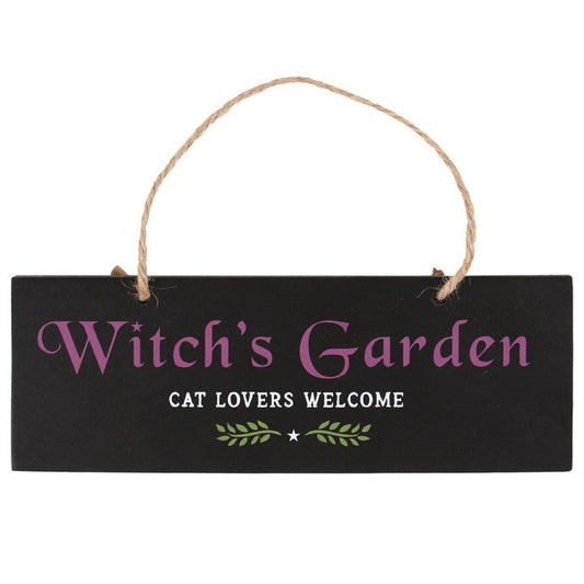 Witch's Garden Hanging Sign - Scents & Gifts UK