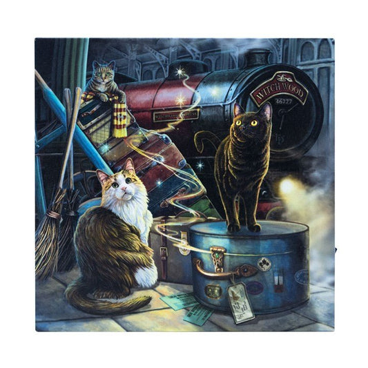 Witchwood Express Light Up Canvas Plaque by Lisa Parker - Scents & Gifts UK