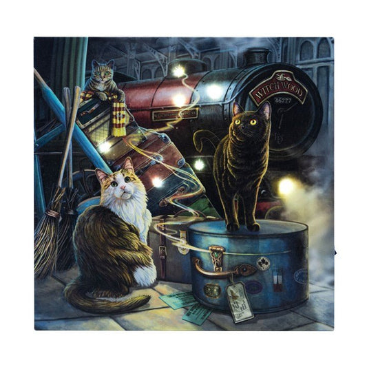 Witchwood Express Light Up Canvas Plaque by Lisa Parker - Scents & Gifts UK