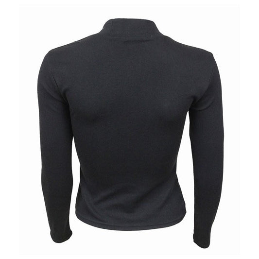 Women's Black Cat Pentagram Longsleeve Top by Spiral Direct L - Scents & Gifts UK