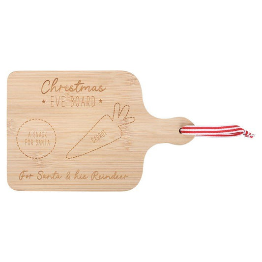 Wooden Christmas Eve Serving Board - Scents & Gifts UK