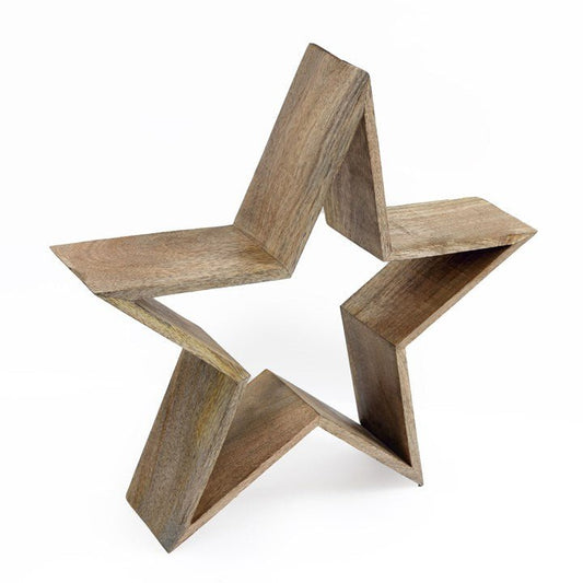 Wooden Star Decoration - Scents & Gifts UK