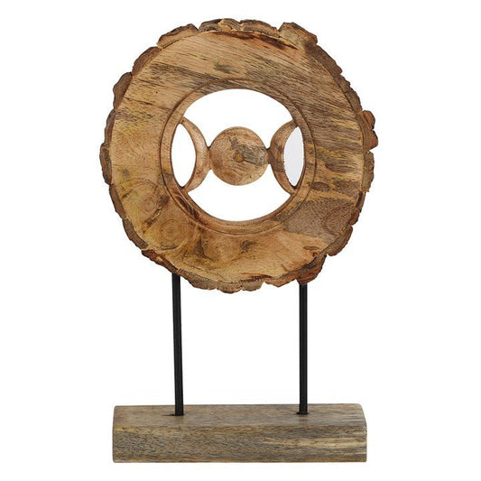 Wooden Triple Moon Ornament - Scents & Gifts UK