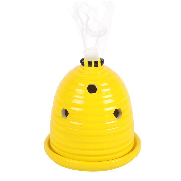 Yellow Beehive Incense Cone Holder - Scents & Gifts UK
