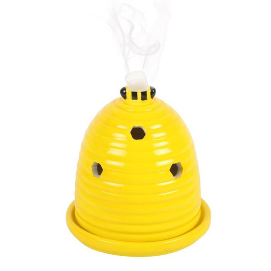 Yellow Beehive Incense Cone Holder - Scents & Gifts UK