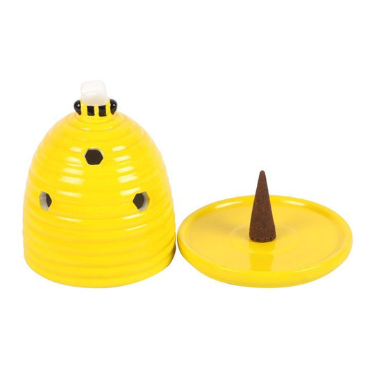 Yellow Beehive Incense Cone Holder - Scents & Gifts UK