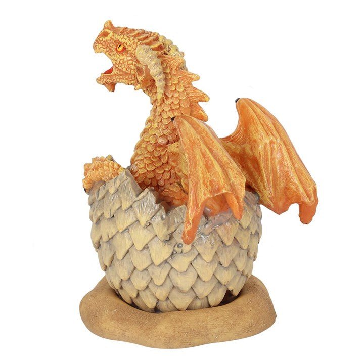 Yellow Hatching Dragon Incense Cone Burner - Scents & Gifts UK