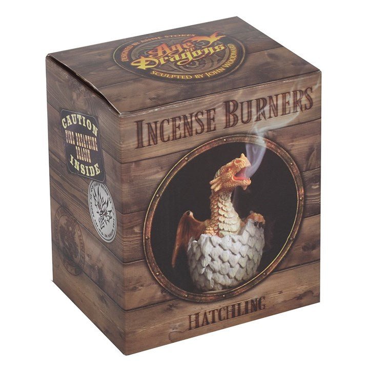 Yellow Hatching Dragon Incense Cone Burner - Scents & Gifts UK
