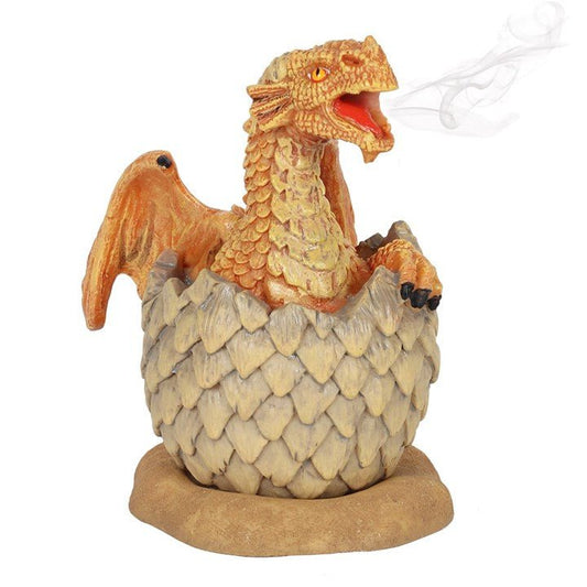 Yellow Hatching Dragon Incense Cone Burner - Scents & Gifts UK