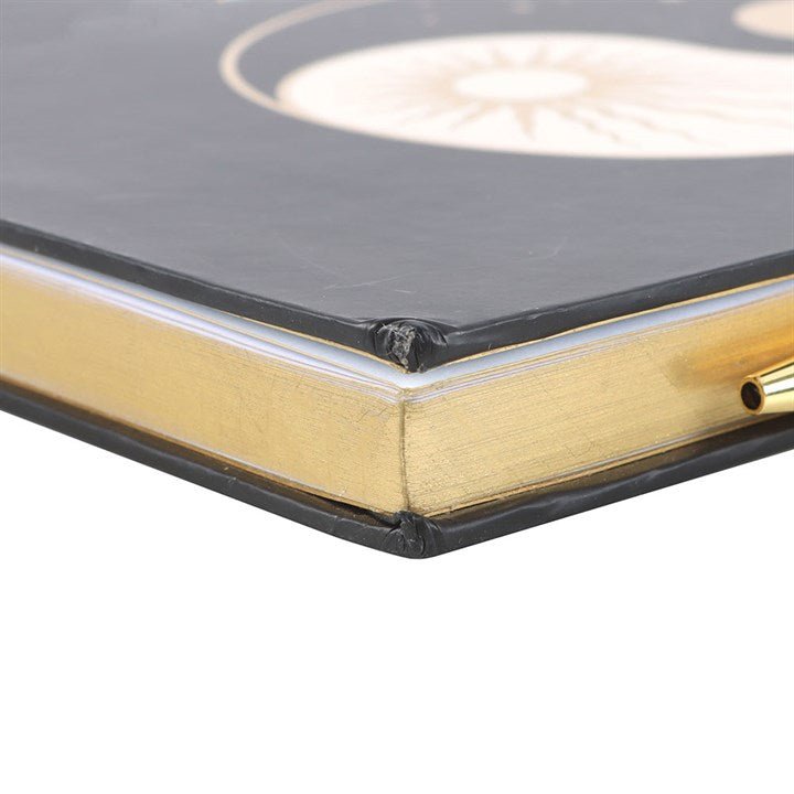 Yin Yang Journal with Black Obsidian Pen - Scents & Gifts UK
