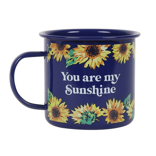 You Are My Sunshine Sunflower Enamel Mug - Scents & Gifts UK