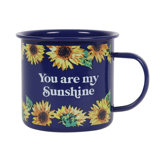 You Are My Sunshine Sunflower Enamel Mug - Scents & Gifts UK