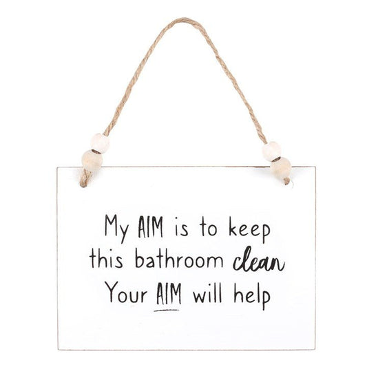 Your Aim Hanging Sign - Scents & Gifts UK