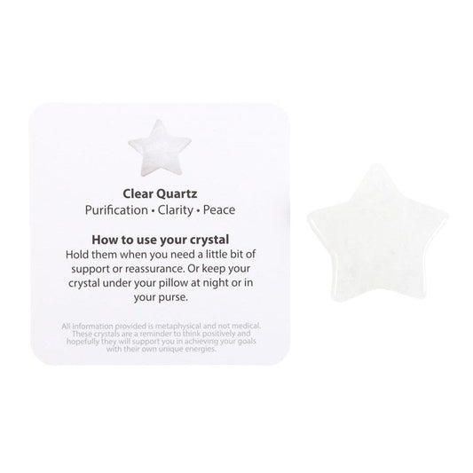 You're a Star Lucky Clear Quartz Crystal Star in a Bag - Scents & Gifts UK