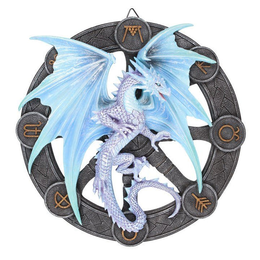 Yule Dragon Resin Wall Plaque by Anne Stokes - Scents & Gifts UK