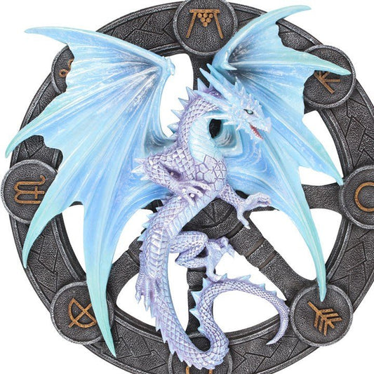 Yule Dragon Resin Wall Plaque by Anne Stokes - Scents & Gifts UK